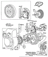 Blower Hsg,Flywheels,Rewind