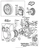 Blower Hsg,Flywheels,Rewind