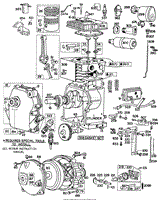 Cyl,Gear Case,Muffler,Piston