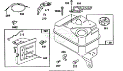 Fuel Tank, Control Bracket