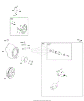 Blower Housing/Shrouds, Electric Starter, Flywheel, Rewind Starter