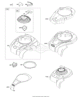 Blower Housing, Rewind Starter