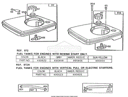 Fuel Tank Assemblies &amp; Parts