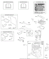 Cylinder, Cylinder Head, Gasket Sets, Operator&#39;s Manual, Repair Manual, Warning Label