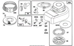 Blower Hsg., Rewind Assembly