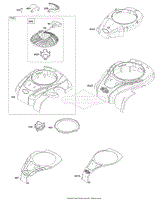 Blower Housing, Rewind Starter