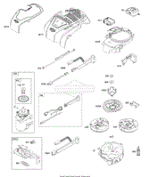 Blower Housing, Controls, Electrical System, Flywheel