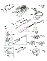 Blower Housing, Controls, Electrical System, Flywheel