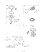 Blower Housing/Shrouds, Flywheel, Rewind Starter