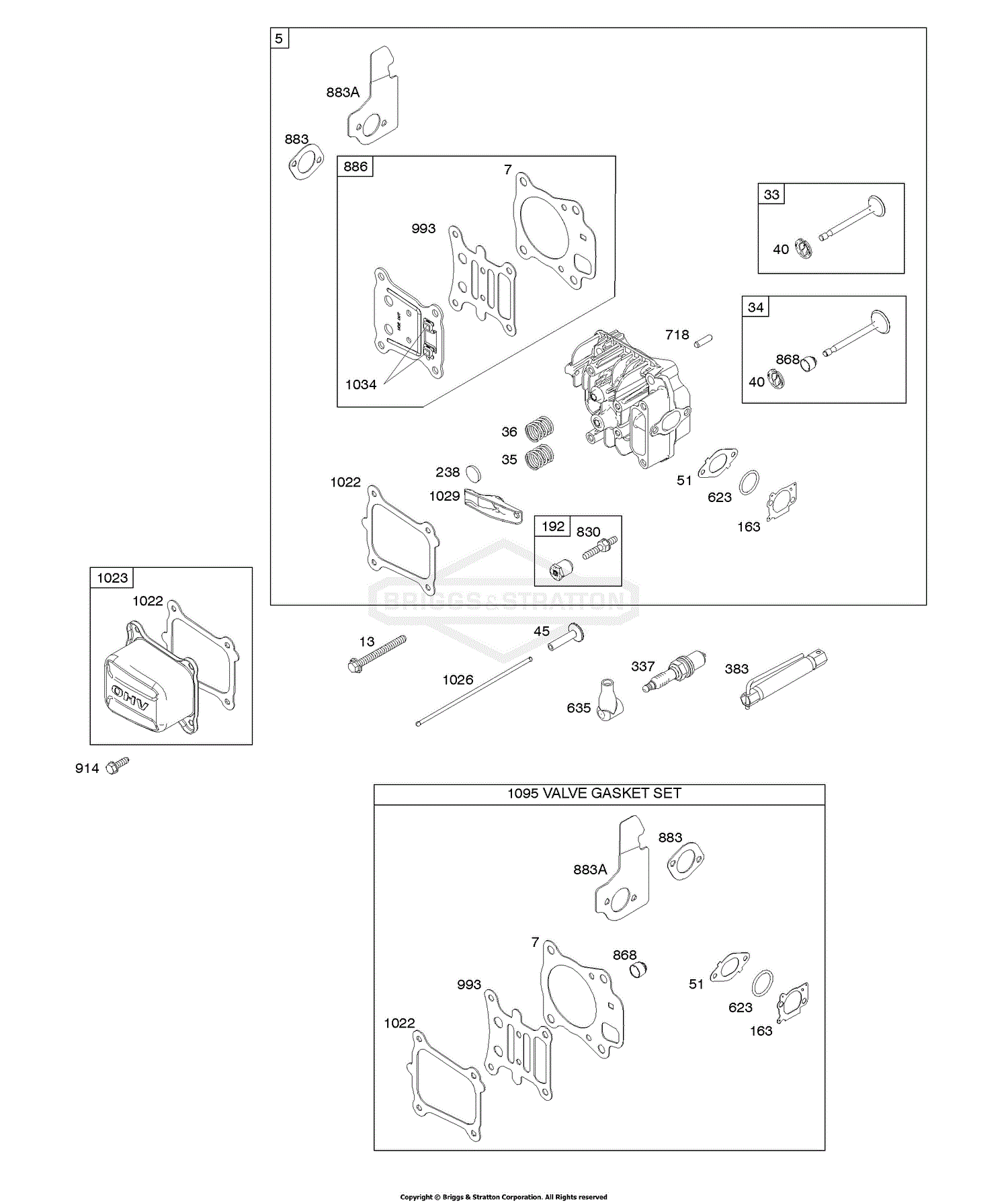 Briggs and Stratton 111P02-0007-F1 Parts Diagram for