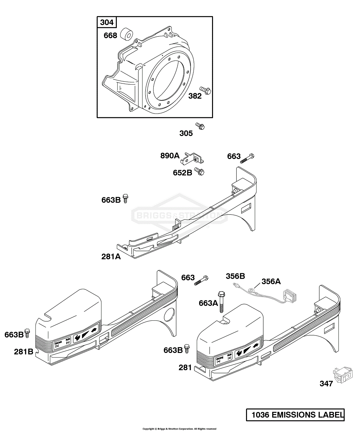 Briggs and Stratton 117432-0530-E1 Parts Diagrams
