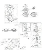 Blower Housing/Shrouds, Electric Starter, Flywheel, Rewind Starter