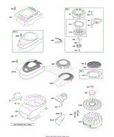 Blower Housing/Shrouds, Flywheel, Rewind Starter