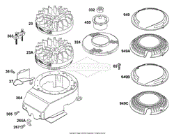 Flywheels, Blower Housing, Flywheel