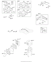 Air Cleaner, Controls, Exhaust System, Governor Spring