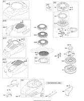 Blower Housing/Shrouds, Flywheel, Rewind Starter