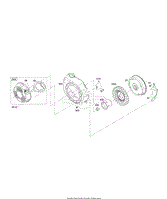 Blower Housing, Flywheel, Rewind Starter