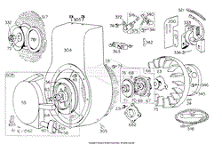 Blower Hsg, Rewind,Flywheel