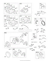 Controls, Electric Starter, Governor Spring, Ignition, Rewind Starter