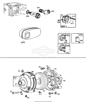 Gear Case, Mufflers,Deflectors