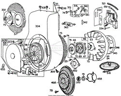 Blower Hsg,Flywheels,Screen