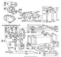 Carb, Fuel Tank, A/C, Muffler