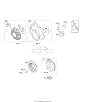 Blower Housing/Shrouds, Flywheel, Rewind Starter