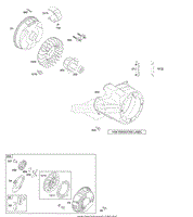 Blower Housing/Shrouds, Flywheel, Rewind Starter