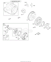 Blower Housing/Shrouds, Flywheel, Rewind Starter