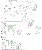 Blower Housing/Shrouds, Flywheel, Rewind Starter