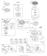 Exhaust System, Flywheel, Rewind Starter