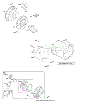 Blower Housing/Shrouds, Flywheel, Rewind Starter