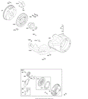 Blower Housing/Shrouds, Flywheel, Rewind Starter