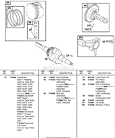 Camshaft, Crankshaft, Piston, Rings, Connecting Rod