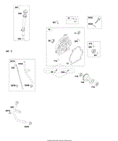 Crankcase Cover, Dipstick Tubes, Counterweight