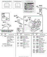 CYLINDER, OIL SENSOR GROUP, OPERATOR&#39;S MANUAL, REPAIR MANUAL, WARNING LABEL