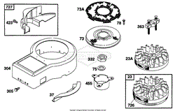 Blower Hsg, Flywheel, Screen