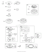 Rewind Starter/Fan, Flywheel