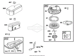 Air Cleaner, Rewind Starter