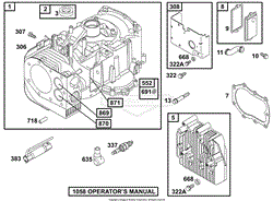 Cylinder, Cylinder Head, Breather