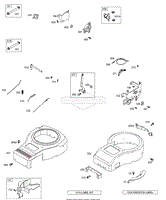 Blower Housings, Label and Emissions Labels, Controls, Fuel Pump, Springs