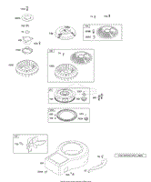 Blower Housing, Flywheel, Rotating Screens