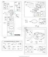 AIR CLEANER, BLOWER HOUSING, Exhaust System, FUEL SUPPLY