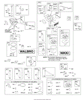 Carburetor - Walbro &amp; Nikki, Fuel Supply, Kit-Carburetor Overhaul  Walbro &amp; Nikki