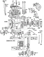 Cyl, Piston, Muffler, CrnkCse