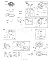 AIR CLEANER, BLOWER HOUSING, EXHAUST SYSTEM, FLYWHEEL