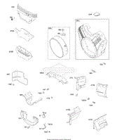 Blower Hsngs, Air Guides, Back Plate, Debris Screen