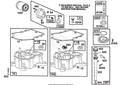 Sump Base, Oil Pump Parts