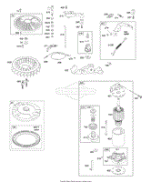 Controls, Electric Starter, Flywheel, Governor Spring