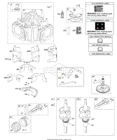 Cylinder, Crankshaft, Camshaft, Air Guides, Piston, Rings, Connecting Rod